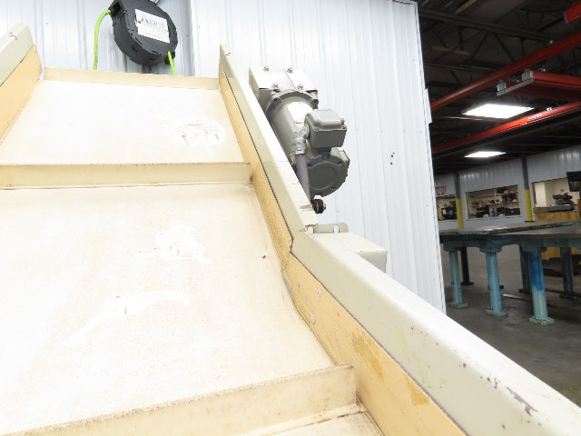 EMI Plastics 23"W x 6'L Incline Cleated Belt Parts Conveyor 17"Bed 115V 1-23FPM