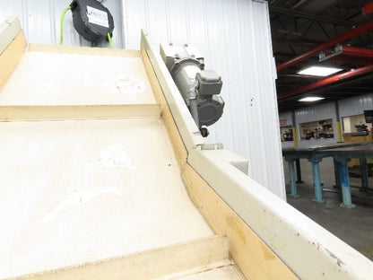 EMI Plastics 23"W x 6'L Incline Cleated Belt Parts Conveyor 17"Bed 115V 1-23FPM