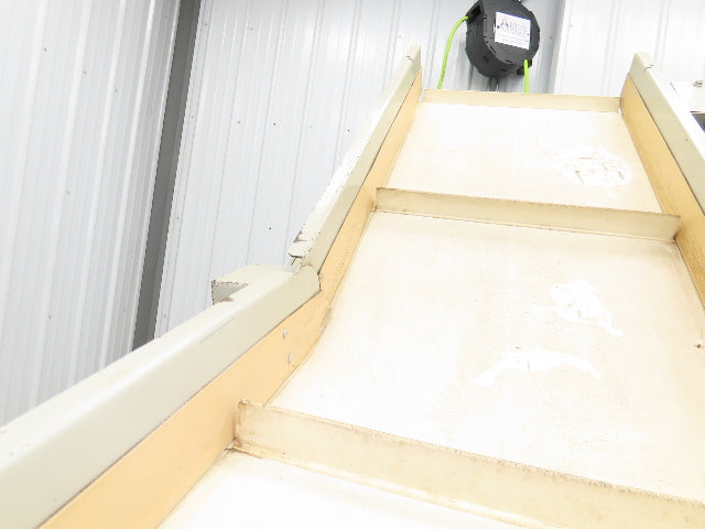 EMI Plastics 23"W x 6'L Incline Cleated Belt Parts Conveyor 17"Bed 115V 1-23FPM