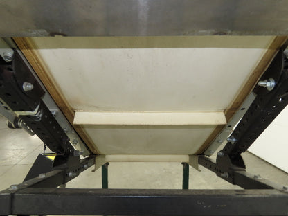 EMI Plastics 23"W x 6'L Incline Cleated Belt Parts Conveyor 17"Bed 115V 1-23FPM