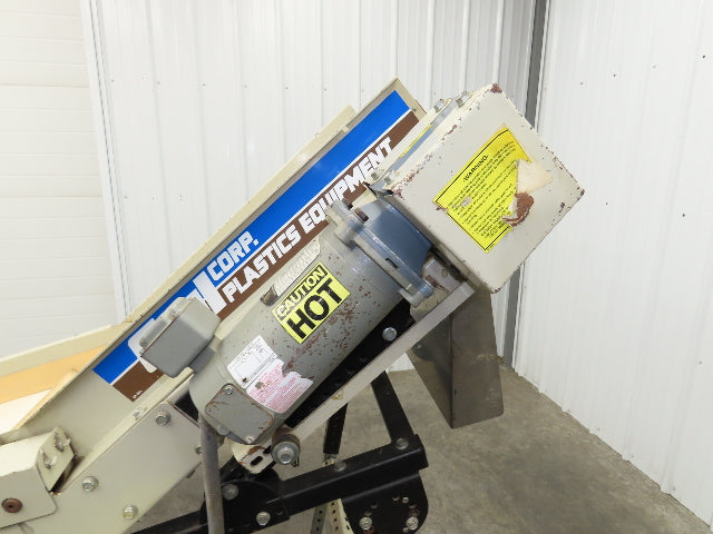 EMI Plastics 23"W x 6'L Incline Cleated Belt Parts Conveyor 17"Bed 115V 1-23FPM