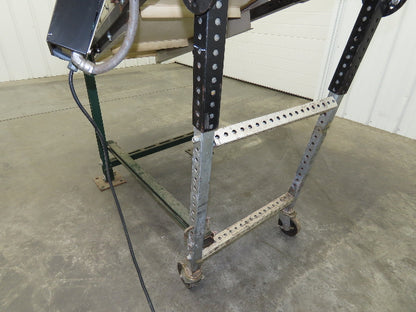 EMI Plastics 23"W x 6'L Incline Cleated Belt Parts Conveyor 17"Bed 115V 1-23FPM