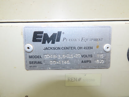 EMI Plastics 23"W x 6'L Incline Cleated Belt Parts Conveyor 17"Bed 115V 1-23FPM