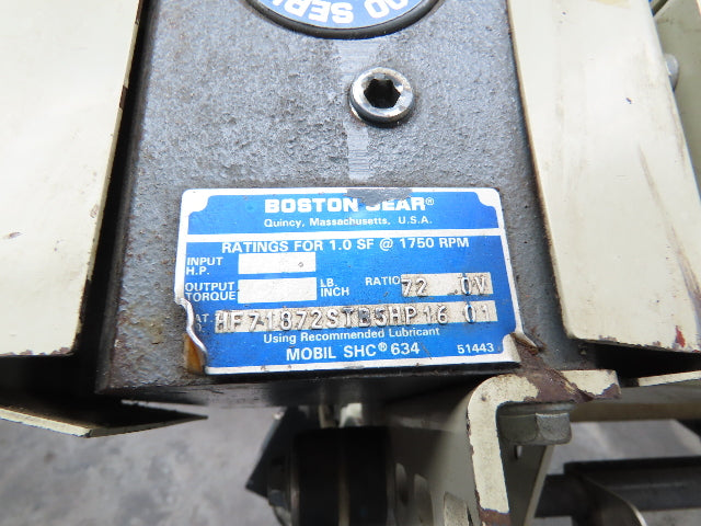 EMI Plastics 23"W x 6'L Incline Cleated Belt Parts Conveyor 17"Bed 115V 1-23FPM