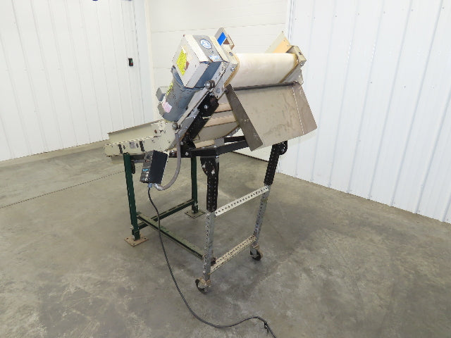 EMI Plastics 23"W x 6'L Incline Cleated Belt Parts Conveyor 17"Bed 115V 1-23FPM