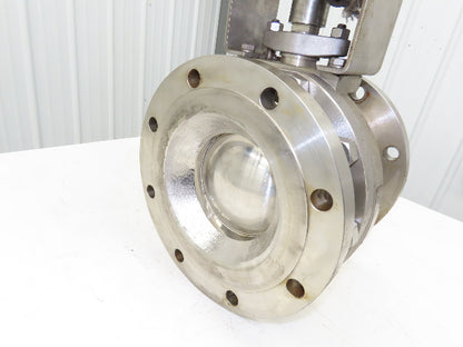 Rencor Controls 8" SS Ball Valve Air Operated Hytork 1370 Actuator Positioner