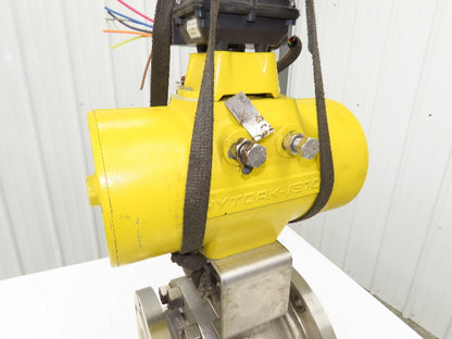 Rencor Controls 8" SS Ball Valve Air Operated Hytork 1370 Actuator Positioner