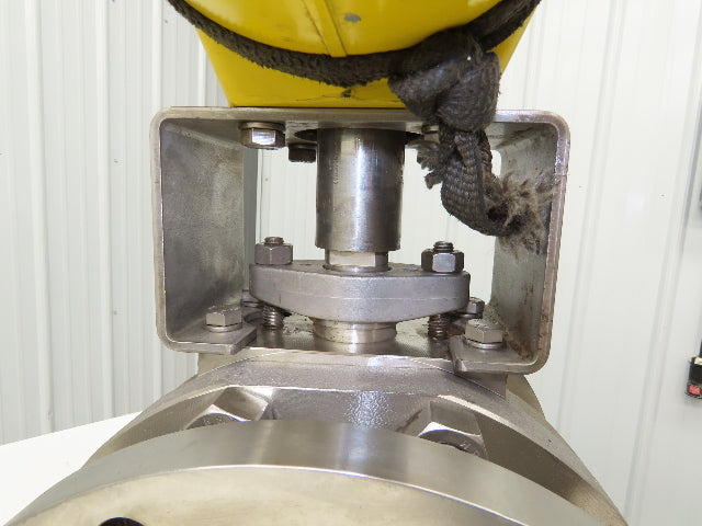 Rencor Controls 8" SS Ball Valve Air Operated Hytork 1370 Actuator Positioner