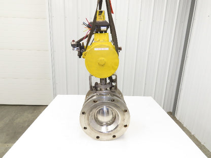 Rencor Controls 8" SS Ball Valve Air Operated Hytork 1370 Actuator Positioner