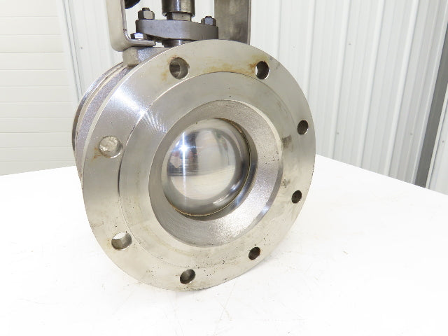 Rencor Controls 8" SS Ball Valve Air Operated Hytork 1370 Actuator Positioner