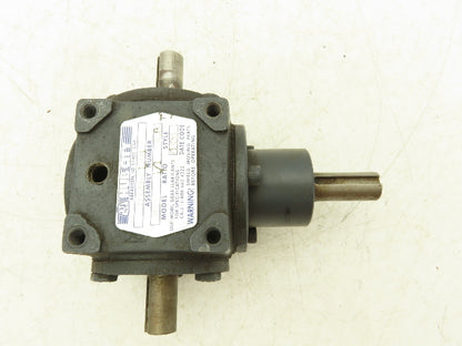 Hub City 0220-21101 Bevel M3 Gearbox Drive 1:1 Ratio 5/8" Dual Shaft AB Style