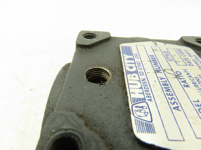 Hub City 0220-21101 Bevel M3 Gearbox Drive 1:1 Ratio 5/8" Dual Shaft AB Style