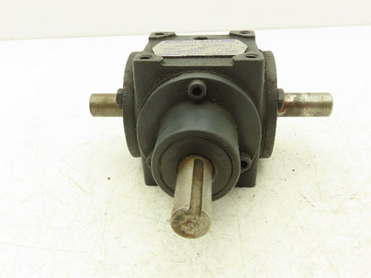 Hub City 0220-21101 Bevel M3 Gearbox Drive 1:1 Ratio 5/8" Dual Shaft AB Style