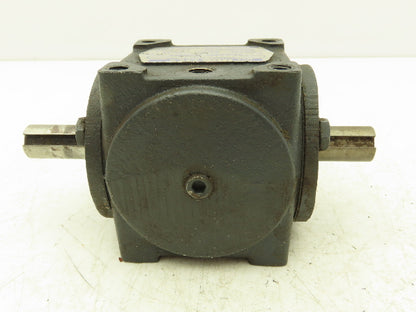 Hub City 0220-21101 Bevel M3 Gearbox Drive 1:1 Ratio 5/8" Dual Shaft AB Style