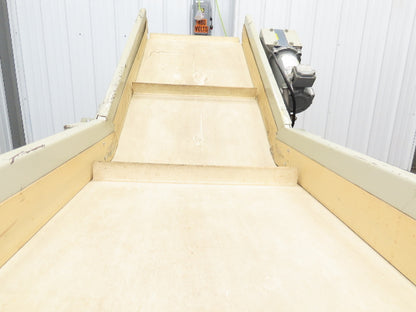 EMI Plastics 23"W x 6'L Incline Cleated Belt Parts Conveyor 17"Bed 115V 1-21FPM