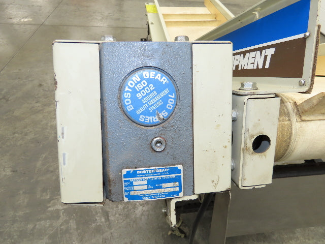 EMI Plastics 23"W x 6'L Incline Cleated Belt Parts Conveyor 17"Bed 115V 1-21FPM