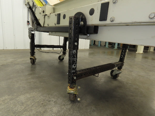 EMI Plastics 23"W x 6'L Incline Cleated Belt Parts Conveyor 17"Bed 115V 1-21FPM