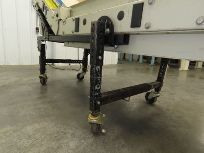 EMI Plastics 23"W x 6'L Incline Cleated Belt Parts Conveyor 17"Bed 115V 1-21FPM