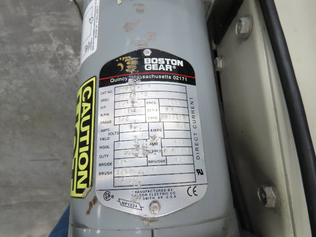 EMI Plastics 23"W x 6'L Incline Cleated Belt Parts Conveyor 17"Bed 115V 1-21FPM