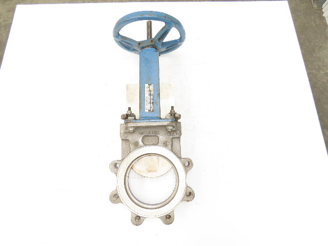 DeZurik 9260375 6" Knife Gate Valve 316 SS Rising Stem Figure 825