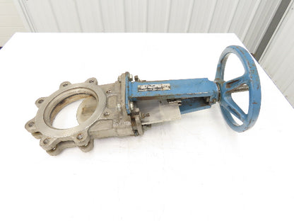 DeZurik 9260375 6" Knife Gate Valve 316 SS Rising Stem Figure 825