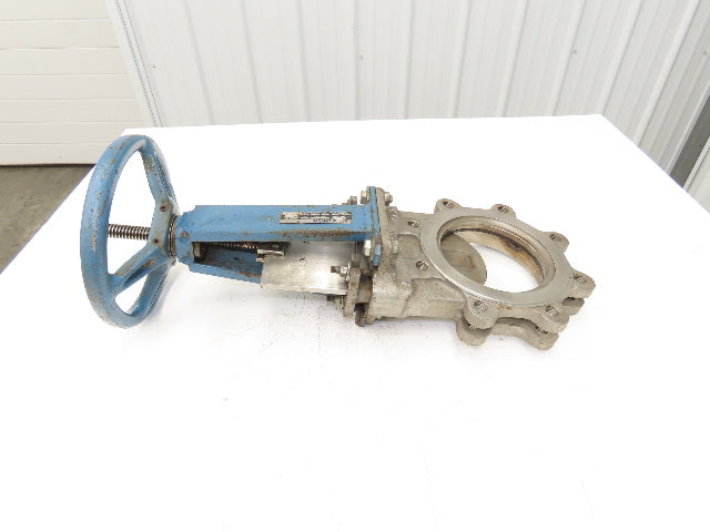 DeZurik 9260375 6" Knife Gate Valve 316 SS Rising Stem Figure 825