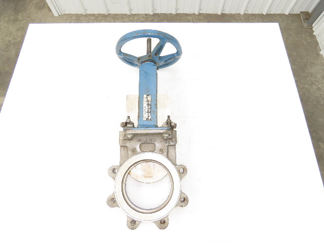 DeZurik 9260375 6" Knife Gate Valve 316 SS Rising Stem Figure 825