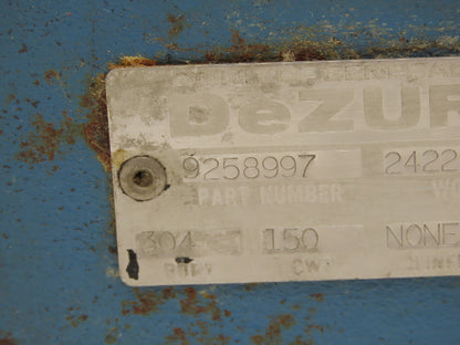 DeZurik 9258997 3" Knife Gate Valve 304 SS Rising Stem Fig. 824