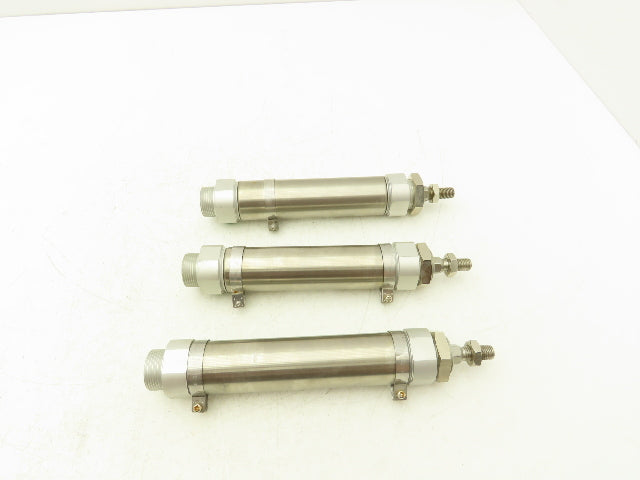 SMC Pneumatic Air Cylinder 32mm Bore Non Rotating 73-105mm Stoke Mixed Lot of 3