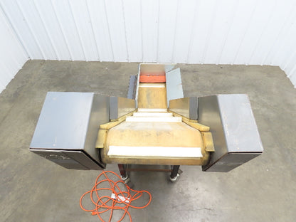 LaRos 19.5"W x 62"L Cleated Belt Incline Parts Conveyor 12"Bed 4-48FPM 115V