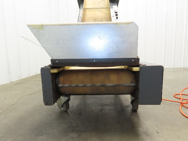 LaRos 19.5"W x 62"L Cleated Belt Incline Parts Conveyor 12"Bed 4-48FPM 115V