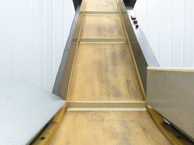 LaRos 19.5"W x 62"L Cleated Belt Incline Parts Conveyor 12"Bed 4-48FPM 115V