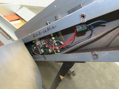 LaRos 19.5"W x 62"L Cleated Belt Incline Parts Conveyor 12"Bed 4-48FPM 115V