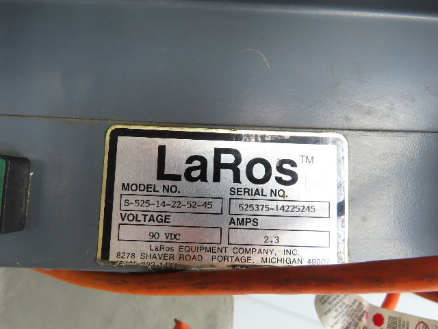 LaRos 19.5"W x 62"L Cleated Belt Incline Parts Conveyor 12"Bed 4-48FPM 115V