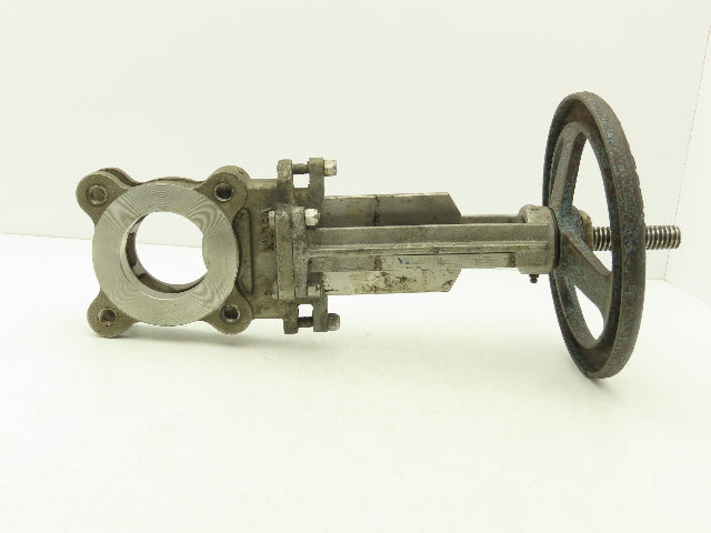 Velan L10-0310C-13SL 3" Stainless Knife Gate Valve 316SS Rising Stem Lug Style