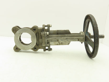 Velan L10-0310C-13SL 3" Stainless Knife Gate Valve 316SS Rising Stem Lug Style