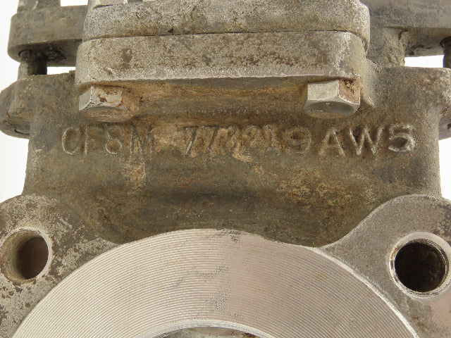 Velan L10-0310C-13SL 3" Stainless Knife Gate Valve 316SS Rising Stem Lug Style