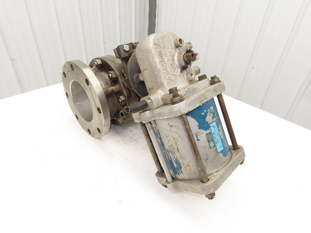 Neles Jamesbury Stainless 6" Flanged Ball Valve 316SS 150psi Pneumatic Actuator