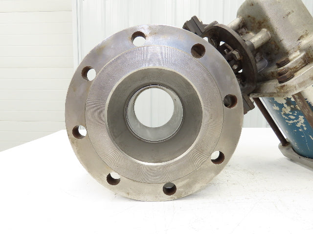Neles Jamesbury Stainless 6" Flanged Ball Valve 316SS 150psi Pneumatic Actuator