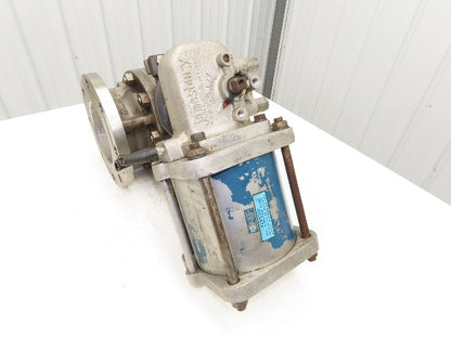 Neles Jamesbury Stainless 6" Flanged Ball Valve 316SS 150psi Pneumatic Actuator