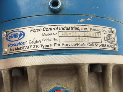 Force Control  MB-21L-S09015 Posistop NEMA Motor Brake 8.5" Flange Max 3600 RPM