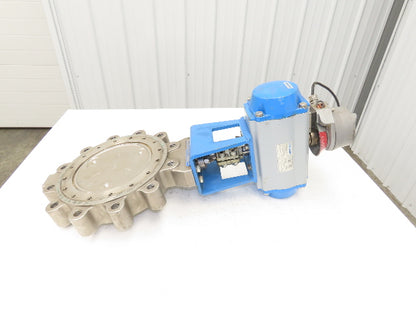 Jamesbury 815L113600XZ Size 8 Butterfly wafer Sphere Valve Xtreme 316SS