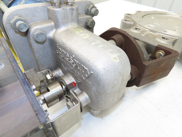 Jamesbury 8" Butterfly Valve Pneumatic Air Actuator PMV Positioner