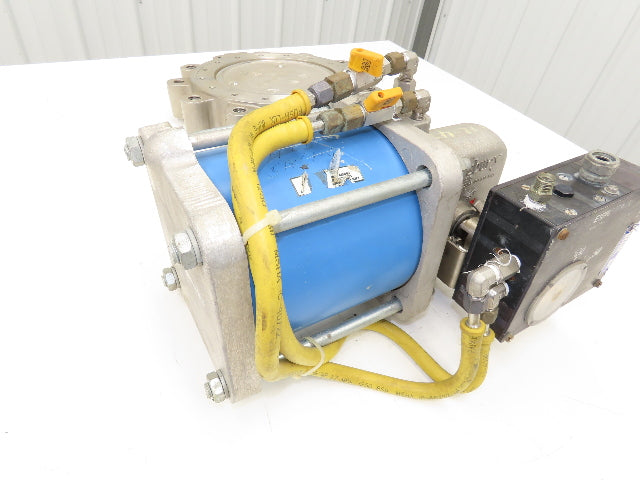 Jamesbury 8" Butterfly Valve Pneumatic Air Actuator PMV Positioner