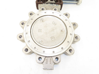 Jamesbury 8" Butterfly Valve Pneumatic Air Actuator PMV Positioner