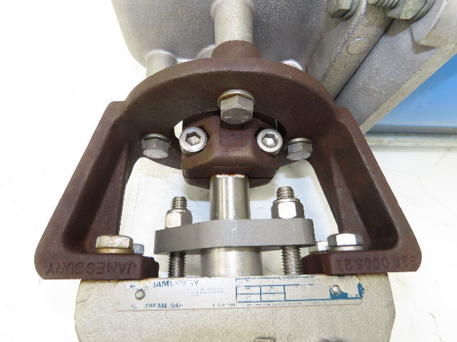 Jamesbury 8" Butterfly Valve Pneumatic Air Actuator PMV Positioner