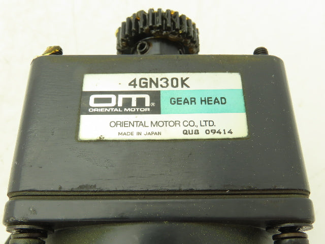 Oriental Motor 4IK22RGN-AUL Speed Control Inline Gearmotor 30:1 22W 115V 4GN30K