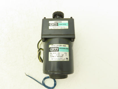 Oriental Motor 4IK22RGN-AUL Speed Control Inline Gearmotor 30:1 22W 115V 4GN30K
