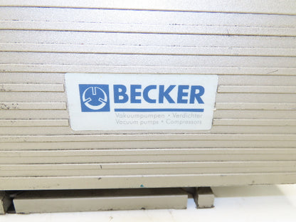 Becker VT Series Rotary Vane Oil-less Vacuum Pump Air Cooled 460V 3PH Tested