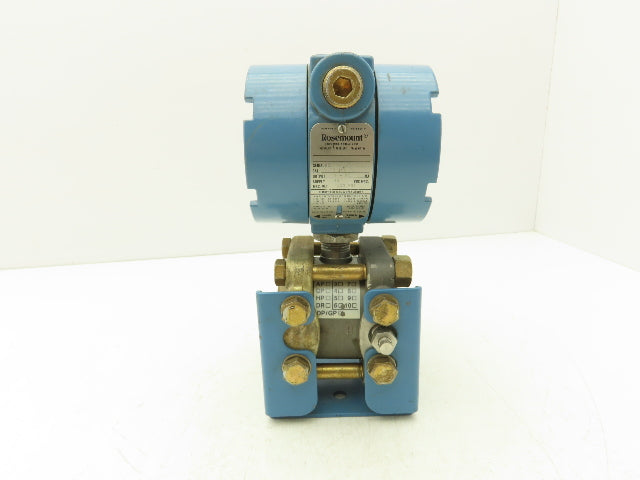 Rosemount 1151GP6E22B2 Differential Pressure Transmitter Max 45DCV WP 0-100 PSI